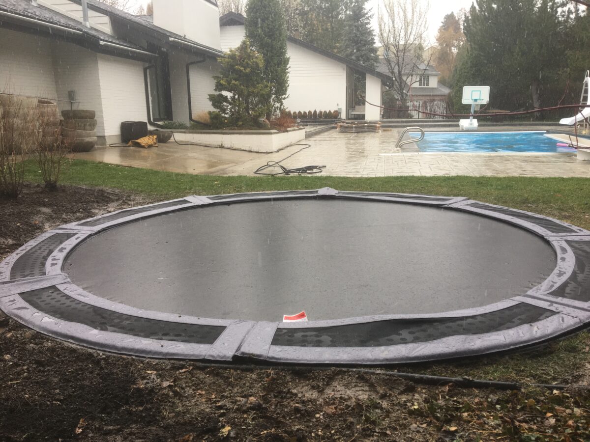 In Ground Trampoline Retaining Wall Kits